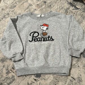 Gray Peanuts Snoopy Sweatshirt